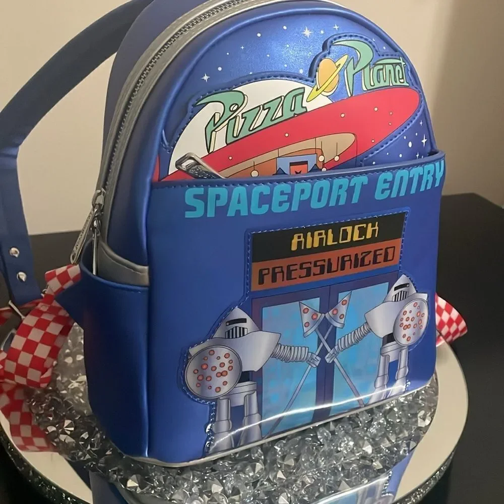 Disney Pixar Toy Story loungefly blue pizza planet mini bookbag back pack